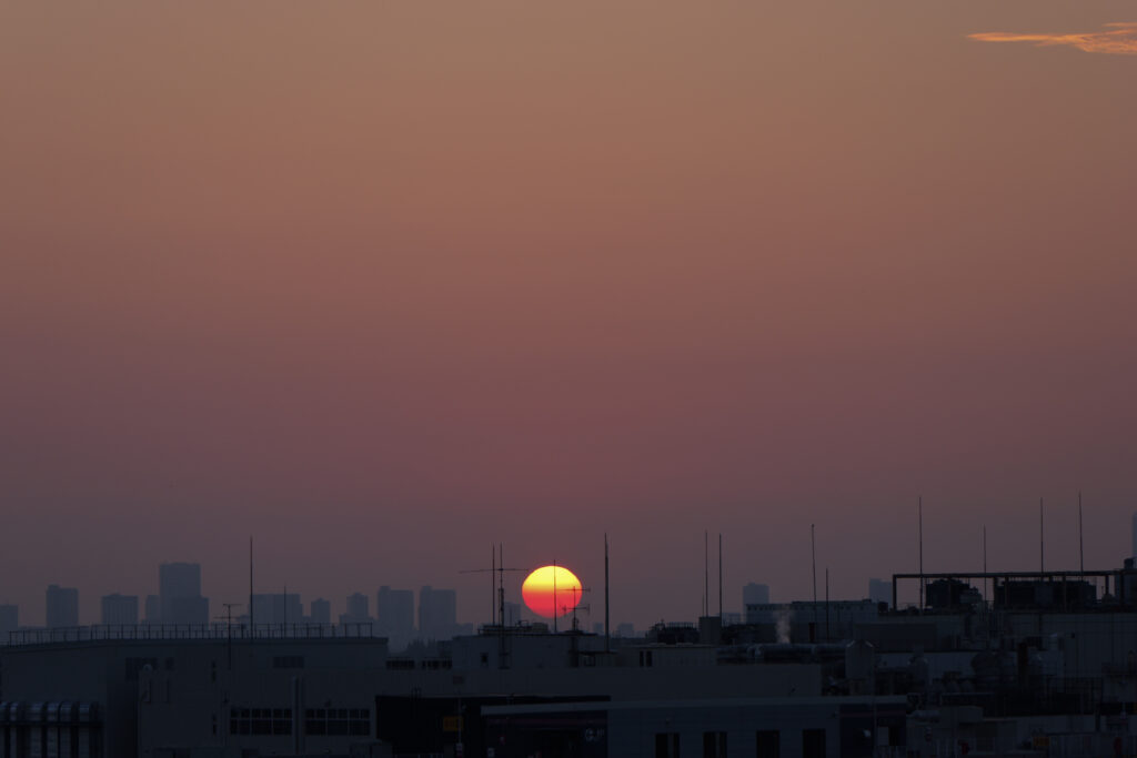 今日の日の出